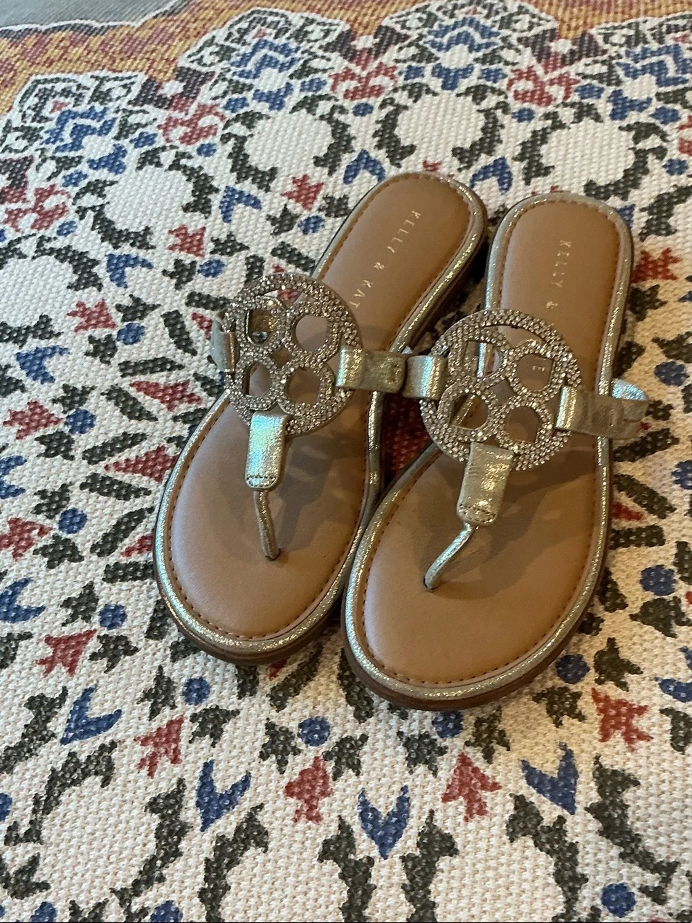 Kelly & Katie metallic gold